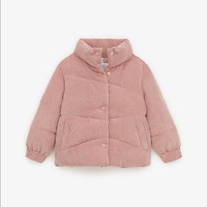 ZARA Corduroy Puffer Jacket